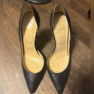 Christian Louboutin Iriza 100mm in black leather